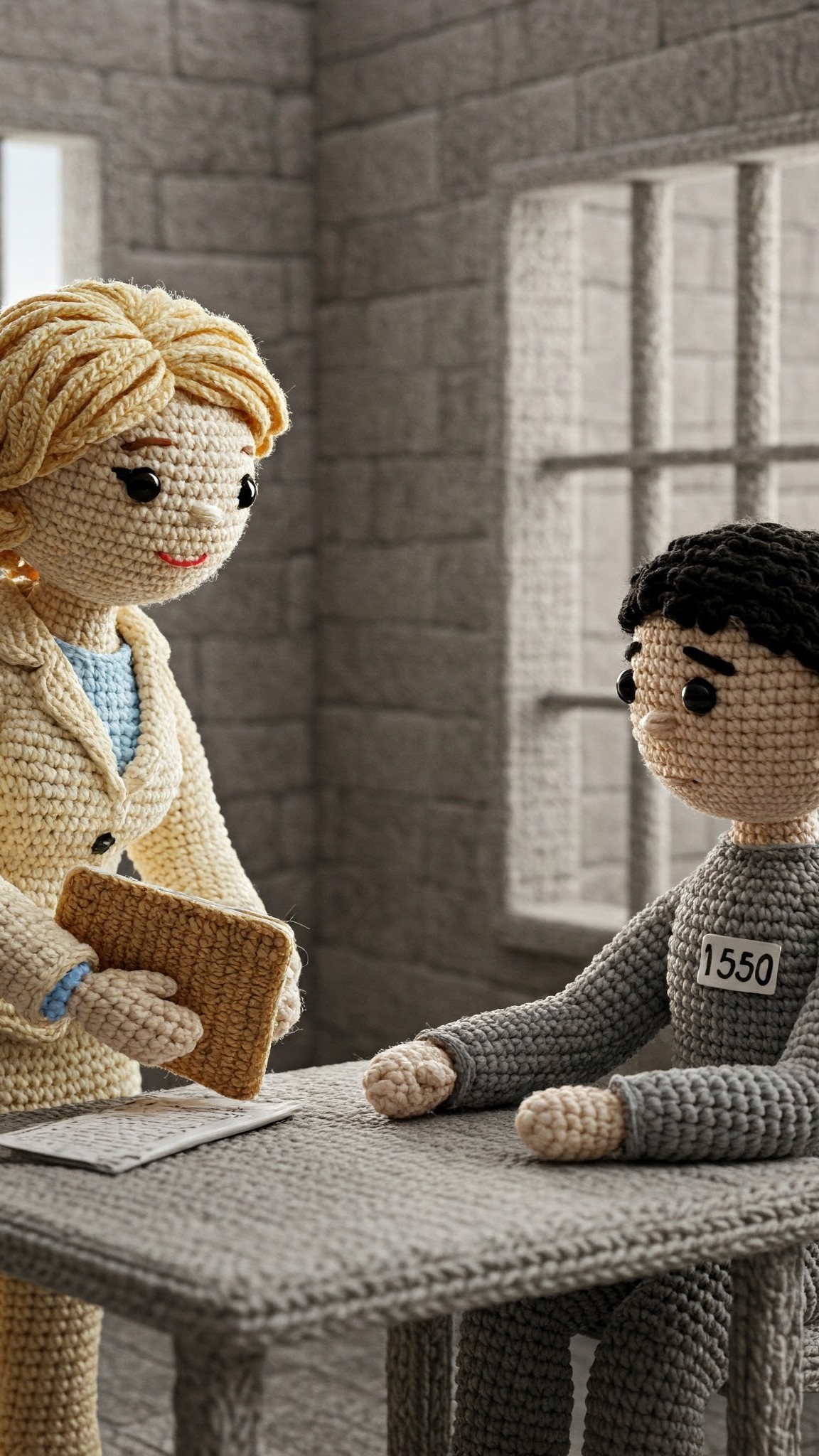 Visitor and inmate meeting to discuss documents that require notarization