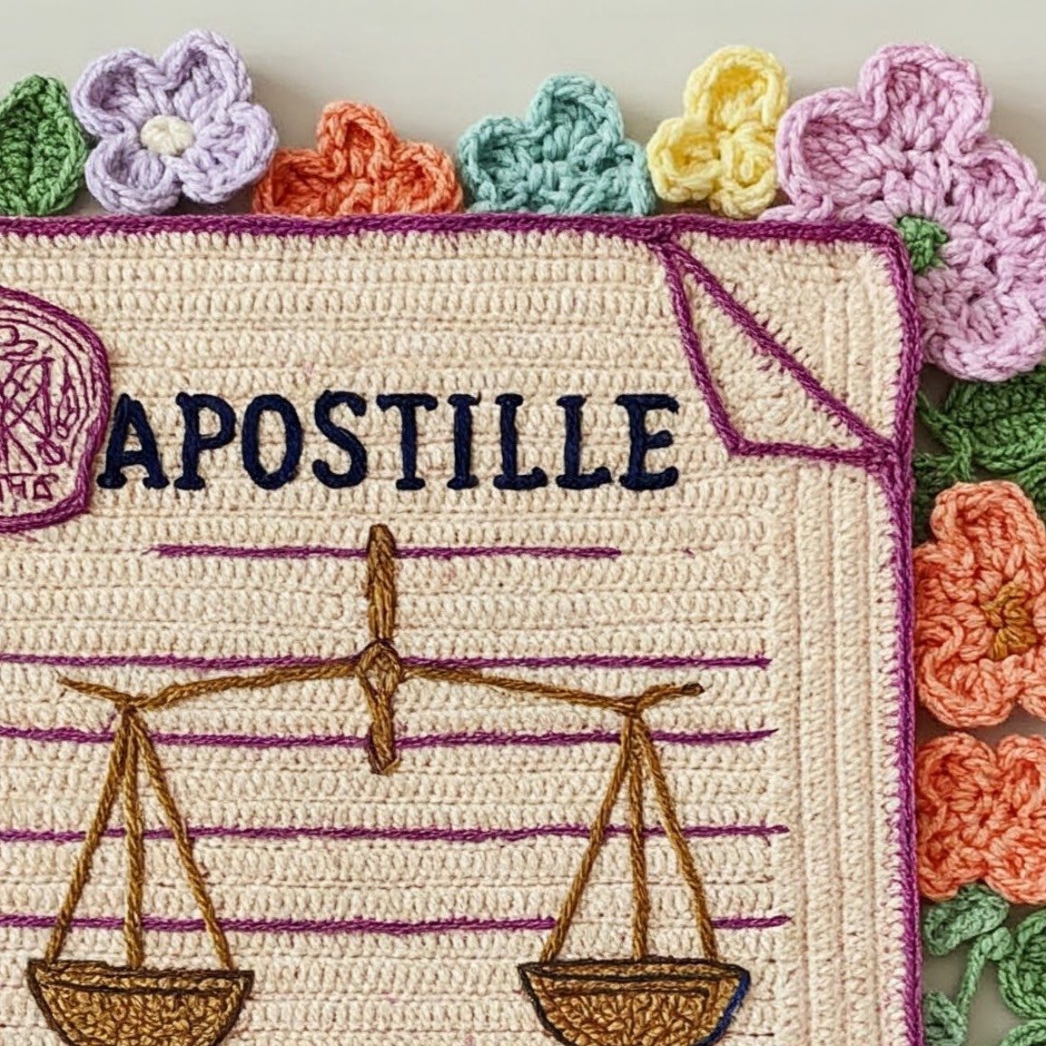 A completed apostilled document